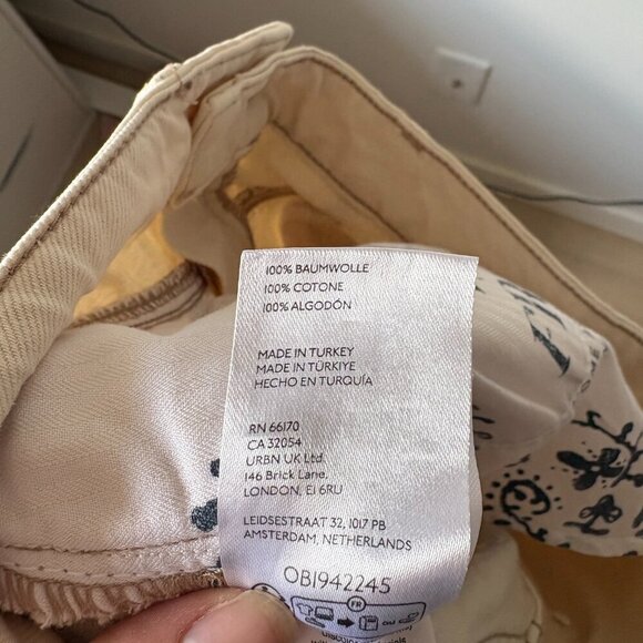 Free People We The Free Come As You Are Denim Maxi Skirt NWT Wisp Ivory Sz 4 - Picture 9 of 9